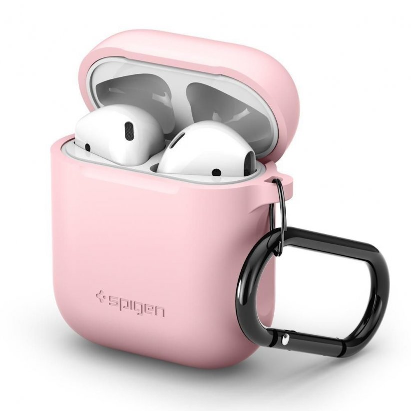SPIGEN AirPods Case silikonový kryt pro Apple AirPods 1/2, růžový