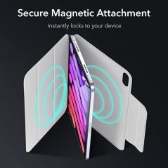 ESR Rebound Magnetic obal pro iPad Mini 8,3" (6.gen., 2021) a Apple Pencil, stříbrno-šedý