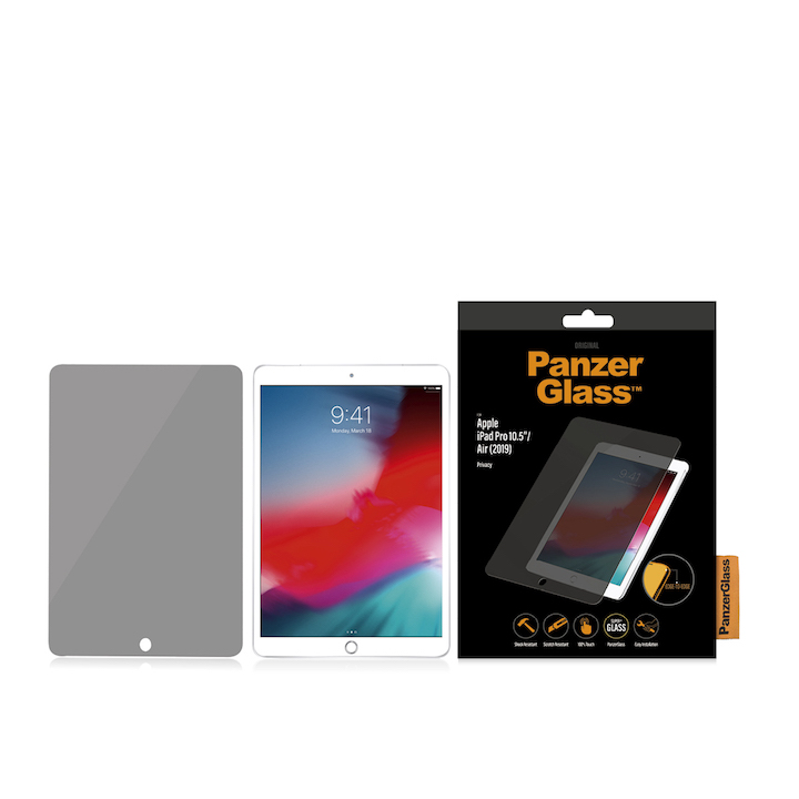 PANZERGLASS Ochranné sklo 2.5D FULL-COVER 0.4mm pro iPad Pro 12,9" (2018/20/21), PRIVACY