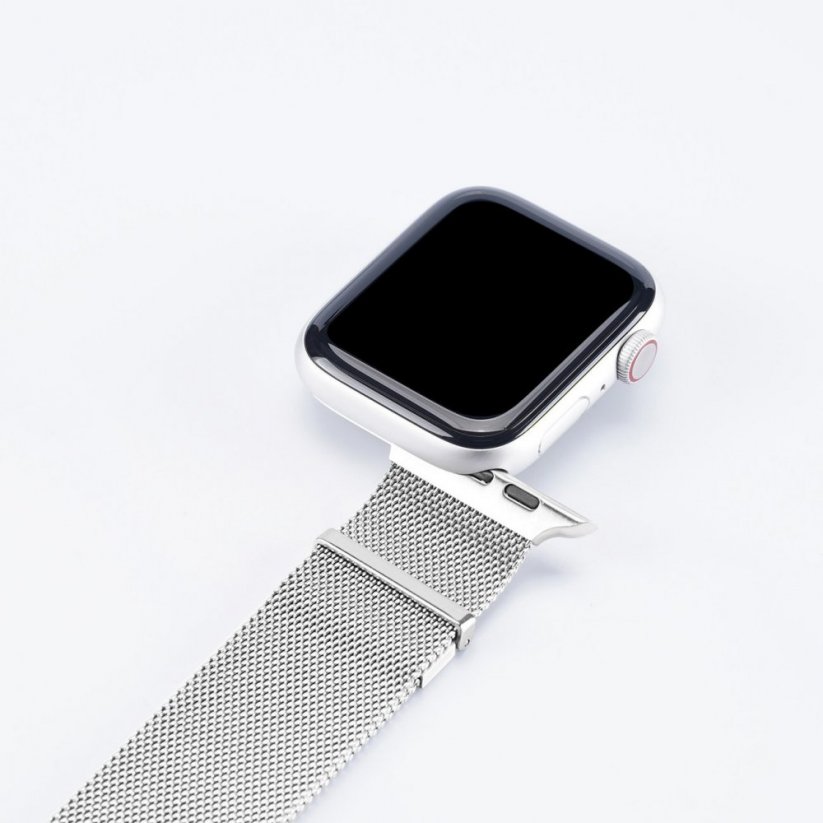 DUX DUCIS Strap Milanese Magnetický kovový řemínek pro Apple Watch 38/40/41mm, stříbrný