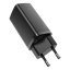 BASEUS CCGAN2L-B01 GaN2 Lite Dvouportová nabíječka USB + USB-C PD 65W, černá