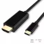 MICROCONNECT Redukční kabel USB-C 3.1/HDMI 2.0, s podporou 4K/60Hz, 1m, černý