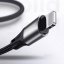 JOYROOM S-0230N1 Prémiový & odolný datový a nabíjecí kabel USB/Lightning 12W, 0,2m, černý