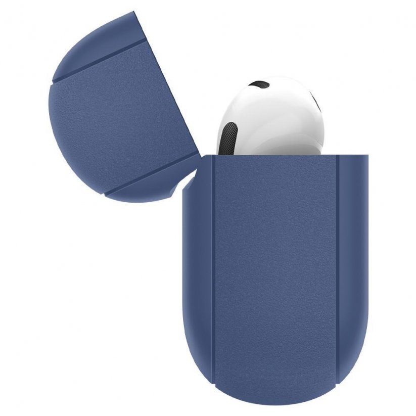 SPIGEN Silicone Fit Kryt s karabinou pro Apple AirPods 3 (2021), modrý