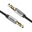 BASEUS Yiven CAM30-BS1 Kabel audio jack/jack 3,5mm (AUX), 1m, černý