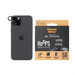 PANZERGLASS Ochranné kroužky zadní kamery HoOps pro iPhone 15/15 Plus, čiré