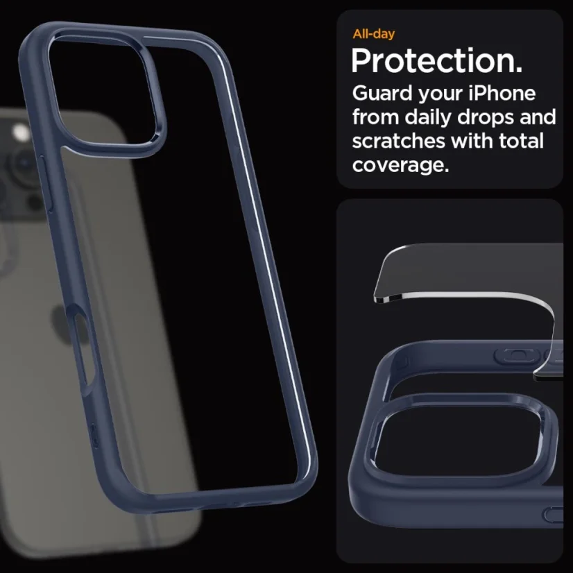 Pouzdro Spigen Ultra Hybrid pro iPhone 16 Pro - modré