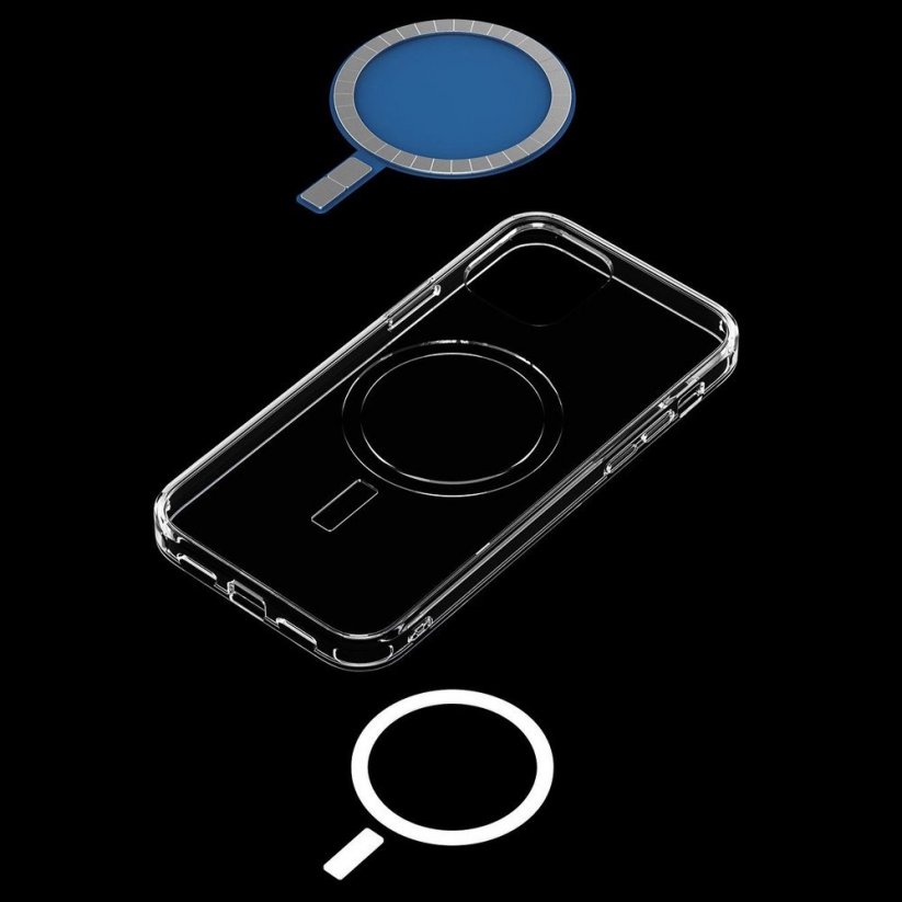 JOYROOM Michael Series JR-BP748 Odolný kryt s magnetem pro MagSafe pro iPhone 12 Pro Max, čirý