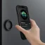 NILLKIN CamShield Pro Magnetic Ultra odolný MagSafe kryt s krytkou kamery pro iPhone 15 Pro Max, zelený