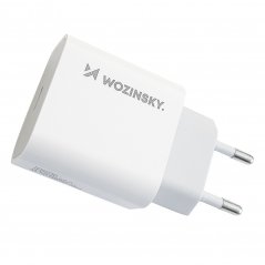 WOZINSKY WWC-03-L Nabíječka USB-C PD s výkonem 20W a Lightning kabelem, bílá