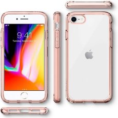 SPIGEN Ultra Hybrid 2 odolný kryt pro iPhone 7/8/SE20/SE22, růžová/čirá