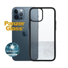 PANZERGLASS ClearCase AntiBacterial BLACK Edition kryt pro iPhone 12 Pro Max, transparentní