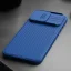 NILLKIN CamShield Pro Magnetic Ultra odolný MagSafe kryt s krytkou kamery pro iPhone 15 Pro Max, modrý