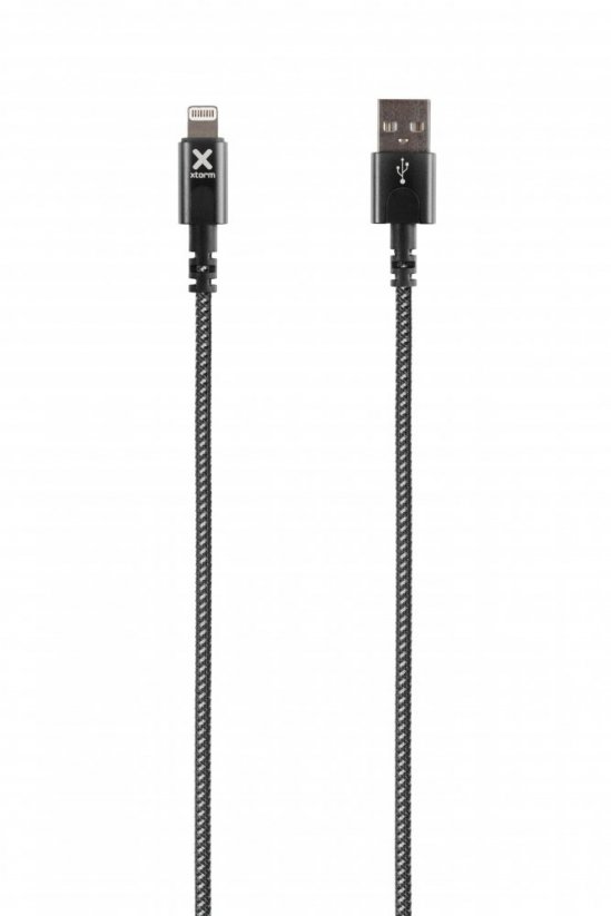 XTORM CX2011 Original ultra odolný datový a nabíjecí kabel USB/Lightning MFi 12W, 1m, černý