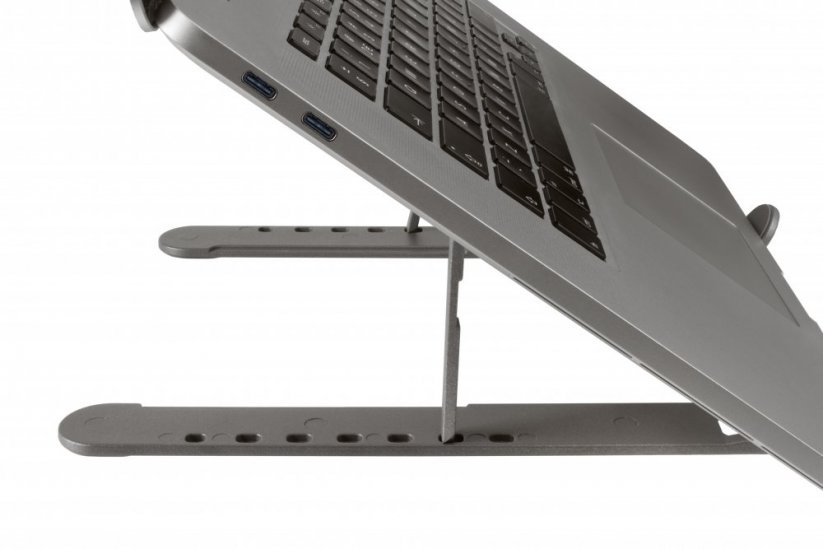 XTORM Worx XWR01 Kovový skládací a polohovatelný stojan na notebook, tablet, Space Grey