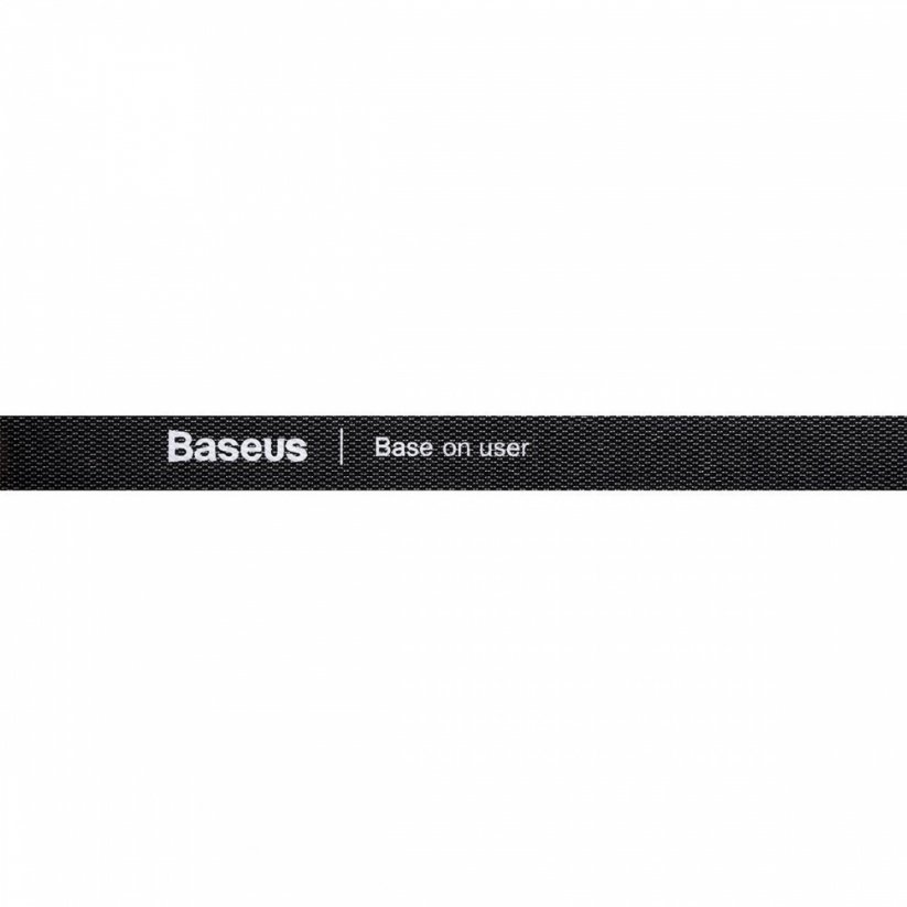 BASEUS ACMGT-E01 Rainbow Circle Velcro Straps - páska na suchý zip pro organizaci kabelů, 1m, černá