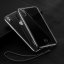 BASEUS WIAPIPH65-QA01 Silikonový kryt se šňůrkou pro iPhone XS Max, kouřově černý