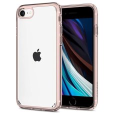 SPIGEN Ultra Hybrid 2 odolný kryt pro iPhone 7/8/SE20/SE22, růžová/čirá