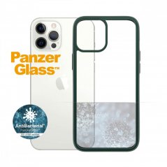 PANZERGLASS ClearCaseColor AntiBacterial kryt pro iPhone 12 Pro Max, zelená/čirá (Racing Green)