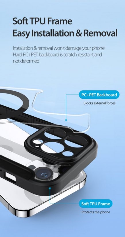 DUX DUCIS Skin X Pro Flipový MagSafe kryt pro iPhone 14 Pro, béžový