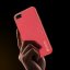 DUX DUCIS Yolo Series Silikonový kryt s koženými zády pro iPhone 7/8/SE20/SE22, červený