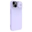 NILLKIN CamShield Silky Ultra odolný kryt s krytkou kamery pro iPhone 15 Plus, fialová