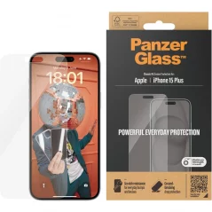 PANZERGLASS Ochranné sklo 2.5D STANDARD 0.4mm pro iPhone 15 Plus, Classic Fit, čiré