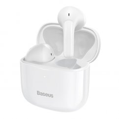 BASEUS Bowie E3 NGTW080002 Bezdrátová TWS sluchátka IP64 s nabíjecím pouzdrem, bílá