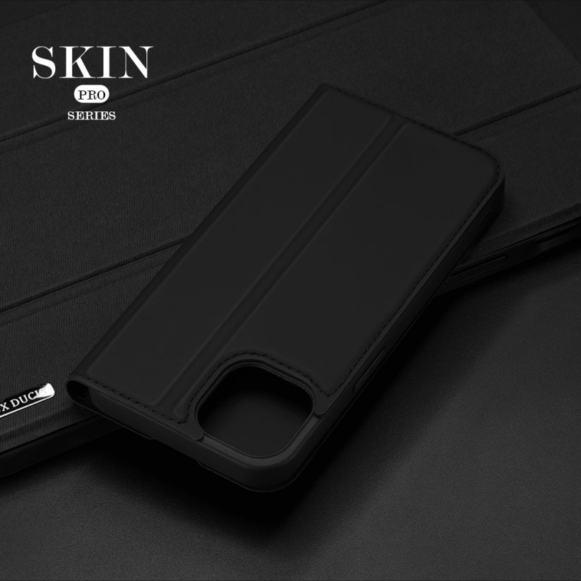 DUX DUCIS SkinPro kryt typu kniha pro iPhone 14, černý
