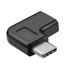 MICROCONNECT Úhlový adaptér USB-C 3.2 male-female (samec-samice), PD až 100W, černý