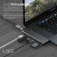LINQ LQ48012 PRO TB MacBook USB-C hub 7v2 (HDMI, 2x USB-C, 2x USB, SD/MicroSD), Space Grey