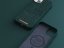 NJORD Salmon Leather MagSafe Odolný kryt z lososí kůže pro iPhone 14 Plus, tmavě zelený