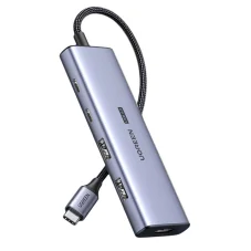 USB-C Hub Ugreen CM500 HDMI / 2x USB C / 2x USB A - šedý