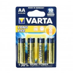 VARTA LONGLIFE alkalická tužková baterie AA 1.5V (LR6), 4 kusy