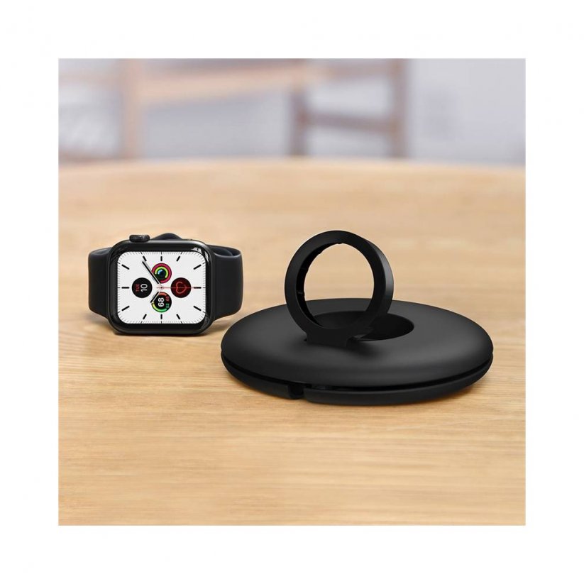 BASEUS ACSLH-01 Planet Cable Winder Stojánek pro nabíječku a Apple Watch, černý